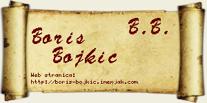 Boris Bojkić vizit kartica